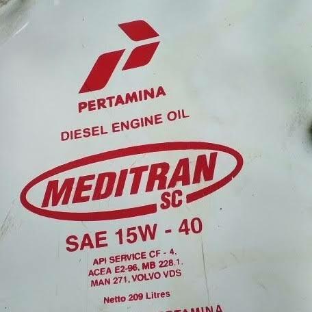 OLI/PELUMAS PERTAMINA MEDITRAN SC 15W40/15W-40 DRUM 209 LITER