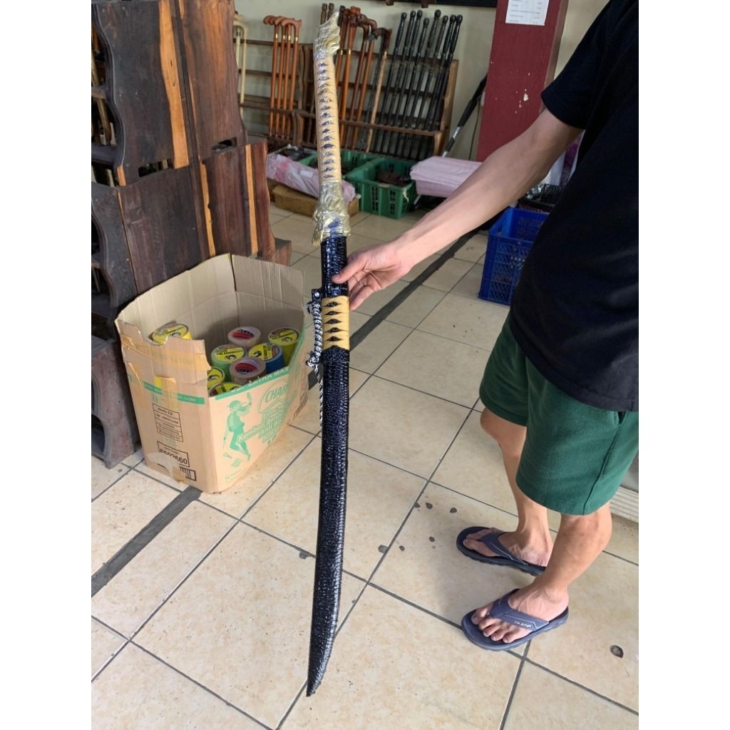 SPJSYAFIK katana kayu naga barong mainan 5mm