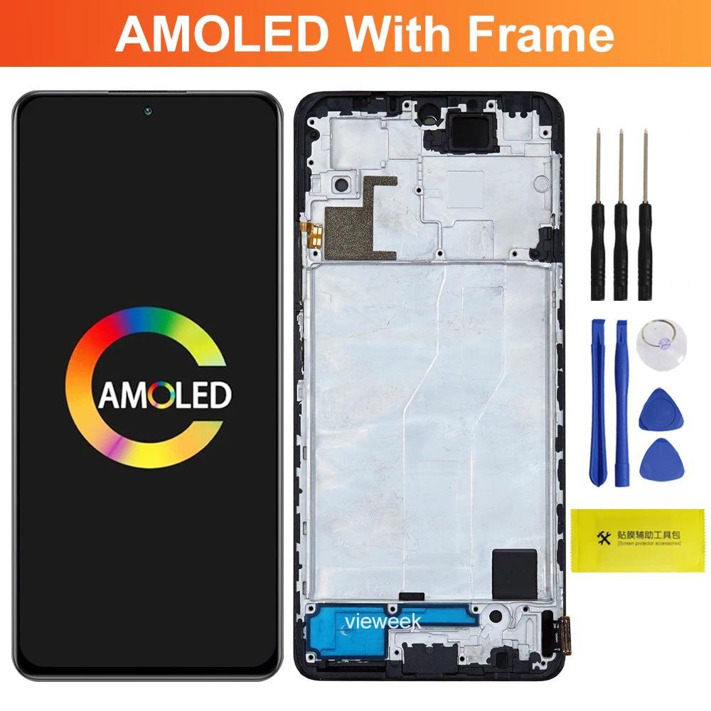 AMOLED Screen for Redmi Note 10 Pro M2101K6G M2101K6R LCD splay gital Tou Screen with Frame for Redm
