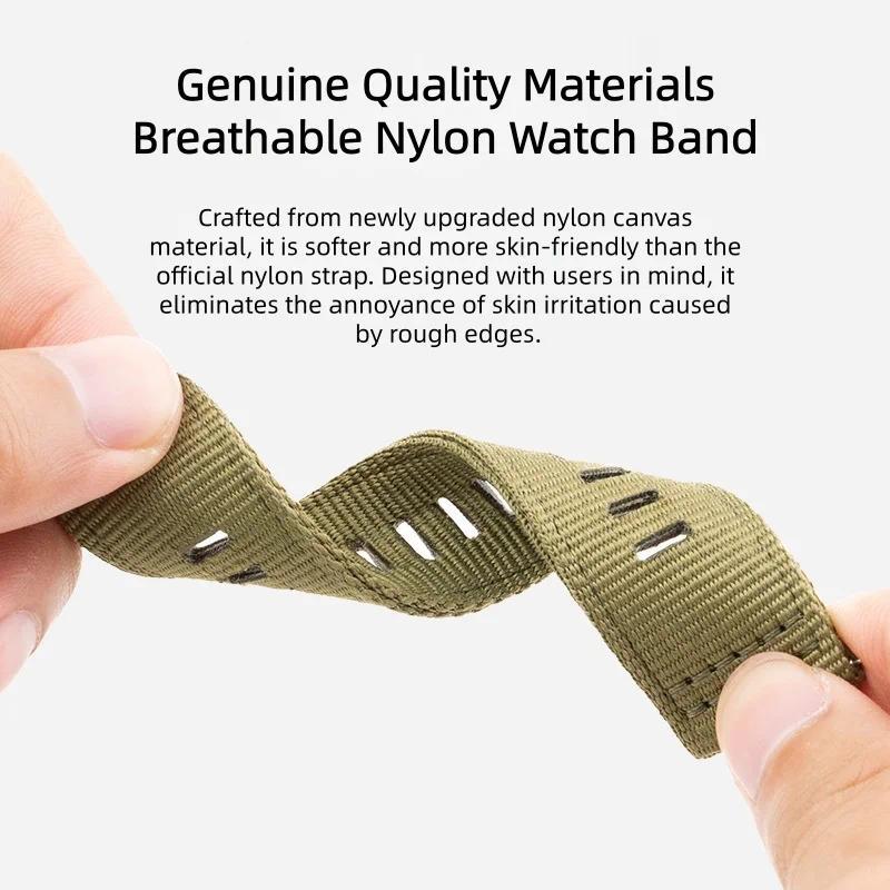 Nylon Watch Strap For WHOOP 5.0 band WHOOP 4.0 Adjustable Breathable Fitness Bracelet For smartwatch