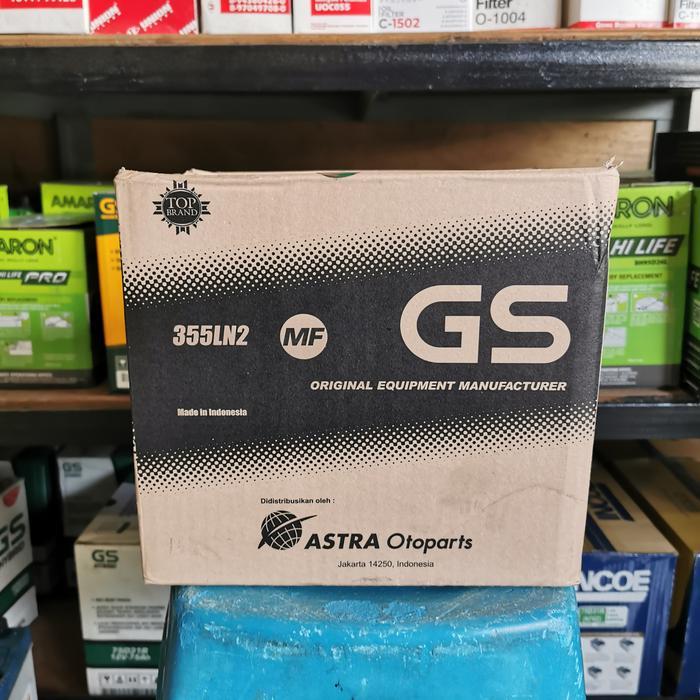 AKI BATERAI KERING GS ASTRA OEM 355LN2 60AH/LN2 INNOVA REBORN BENSIN