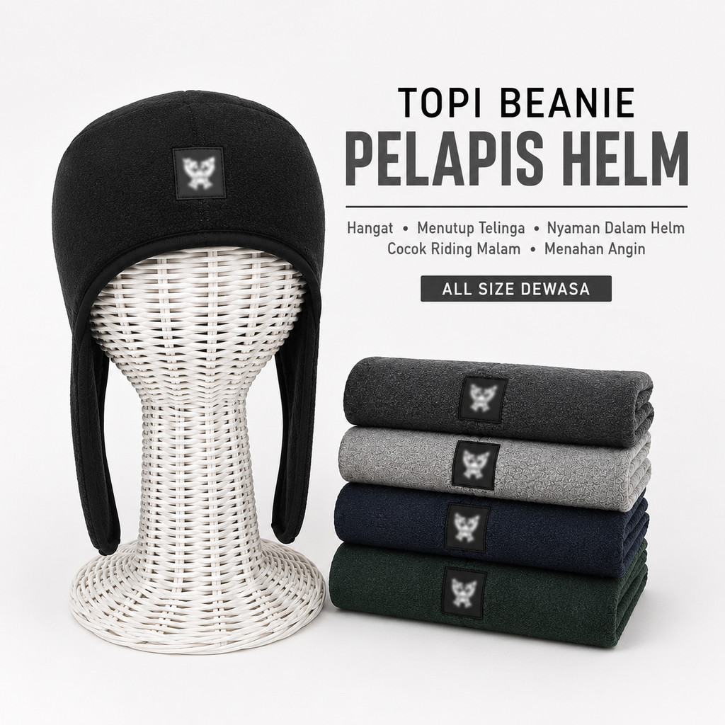 Kupluk Topi Pilot Ukuran All Size Dewasa Pelapis Helm Beanie Hat