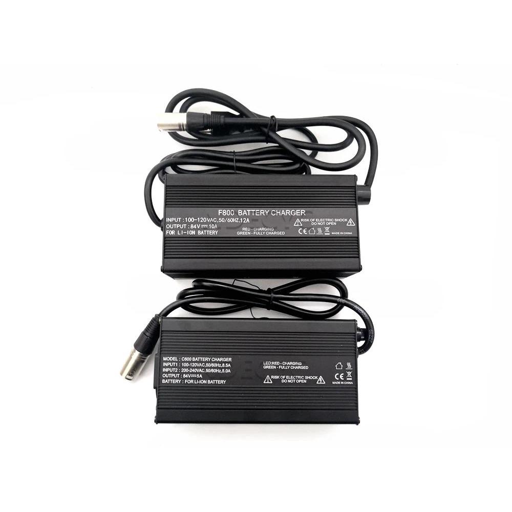 84V 5A/10A Charger for 72V Li-ion e-bike Electric Bicycle Battery  XLR Plug
