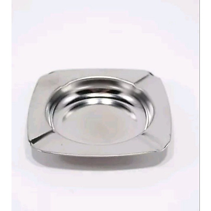 Asbak segi bulat full stainless / asbak rokok stainless / asbak stainless asbak murah