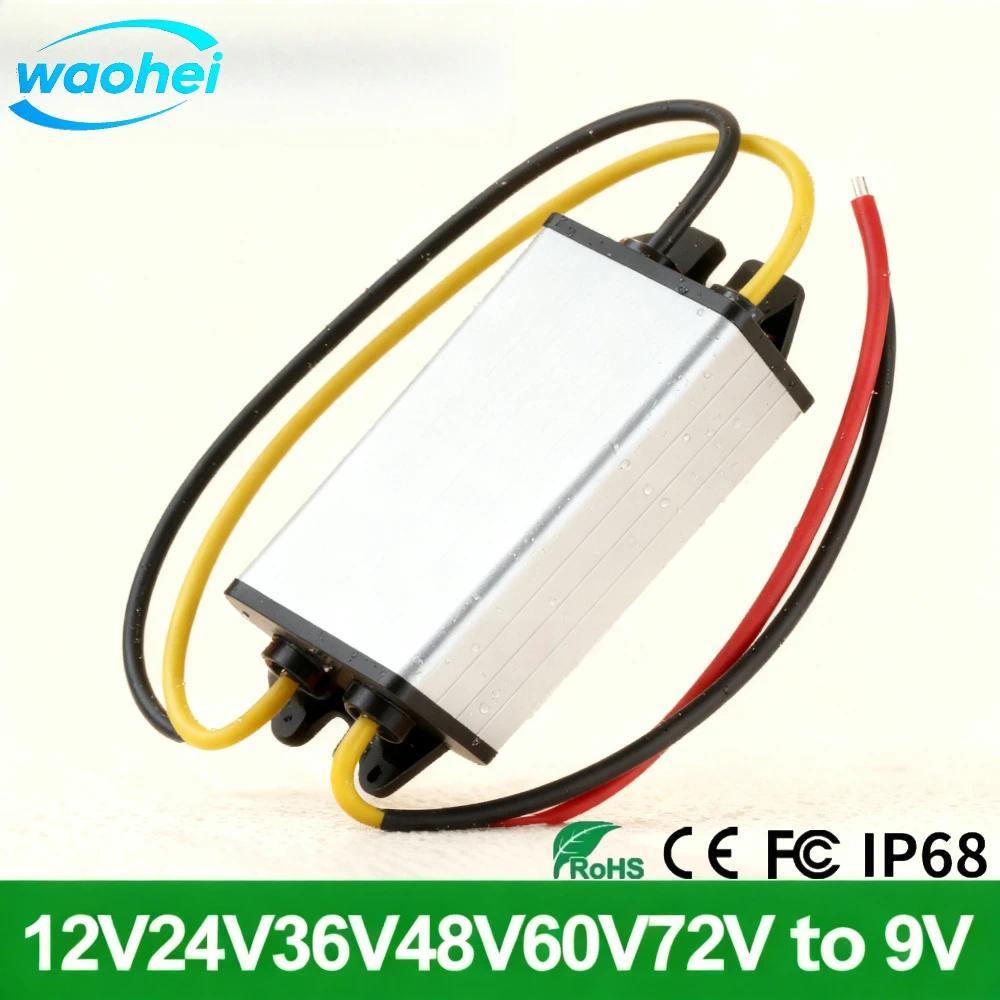 Konverter daya 12V24V ke 9V1-5A, regulator tegangan step down 12V ke 9V, transformator DC 24V ke 9V,