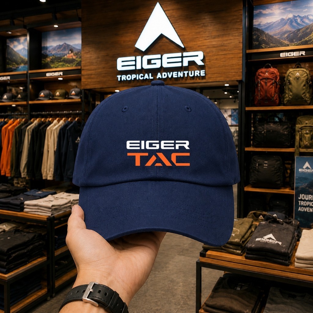 EIGER Topi Baseball Original -Outdoor Casual Navy Blue