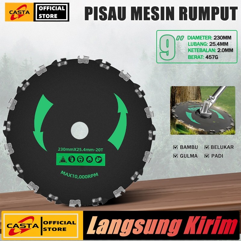 Bilah mesin pemotong rumput menebal bilah gergaji rantai melingkar baja mangan/Pedang Logam/ bilah g