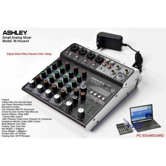 Mixer 4 Channel Ashley M House 4 Original Mixing Console