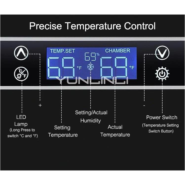 4-layer Cigar Cabinet Constant Temperature Humidity Cigar Case Intelligent Cigar Humidor