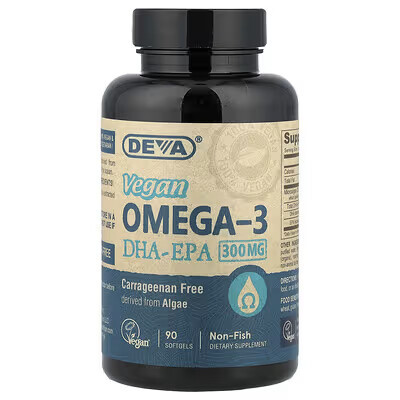 Deva Vegan Omega-3 DHA-EPA 90 Softgels