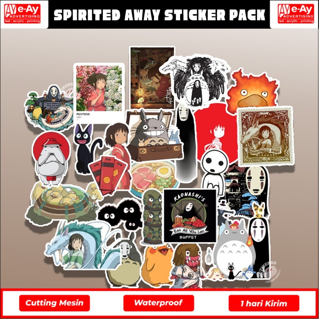 25PCS SPIRITED AWAY Sticker Pack | stiker spirited away - eayadvertising