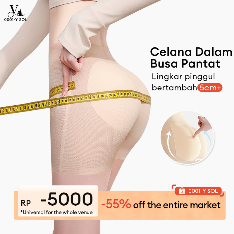 Celana dalam pengangkat pantat seksi Celana Busa Pantat Pembesar Bokong CD Busa Pantat Palsu Fake As