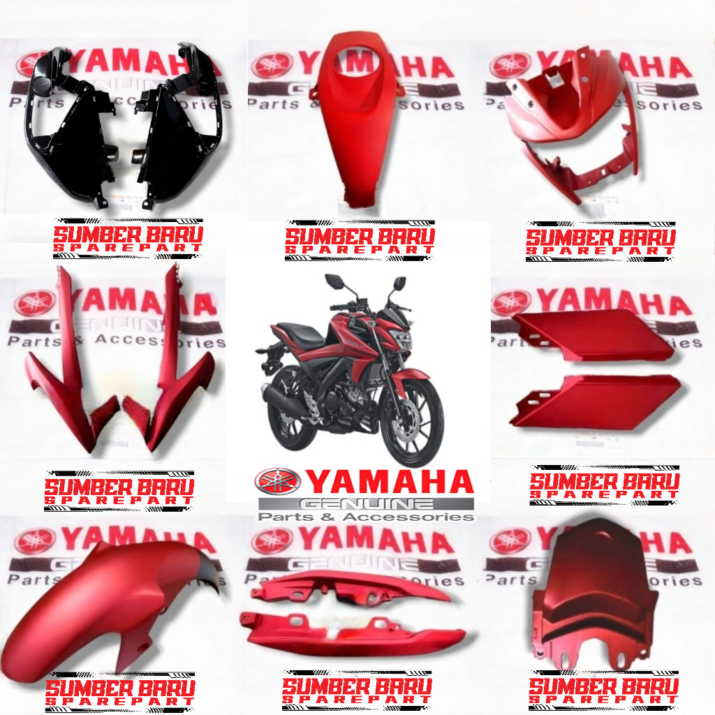 COVER BODY BODI HALUS VIXION R MERAH DOFF ORIGINAL YAMAHA