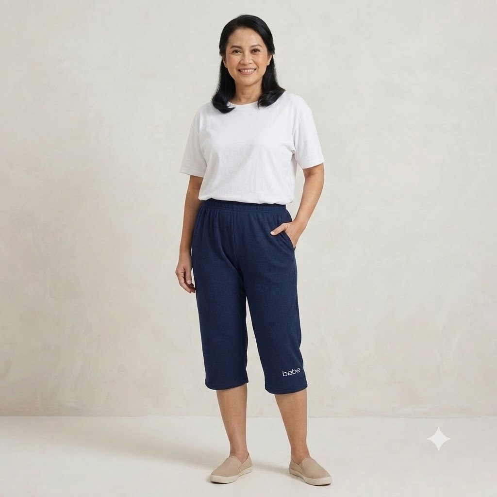 Okegzn - Legging Bebe Babat dan Bebe Polos 7/8 Wanita