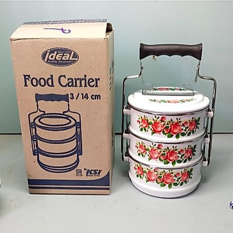 CUCI GUDANG RANTANG SUSUN WARNA PUTIH - FOOD CARRIER / IDEAL / ENAMEL