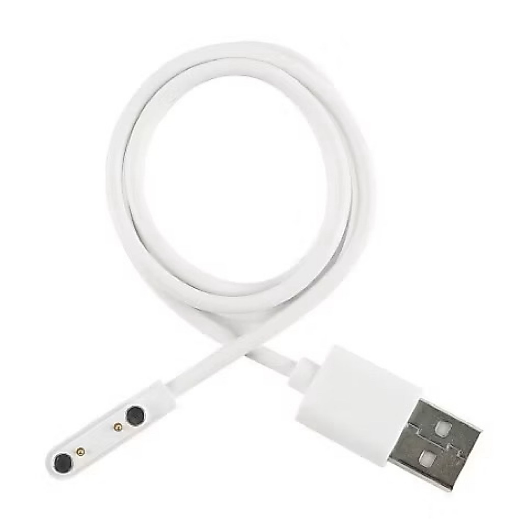 Preloved Kabel Charger Imo Smartwatch Anak Putih Q12 IP67 Z5 Z6 W33 Evercoss B5 J1 Casan Magnet Hema
