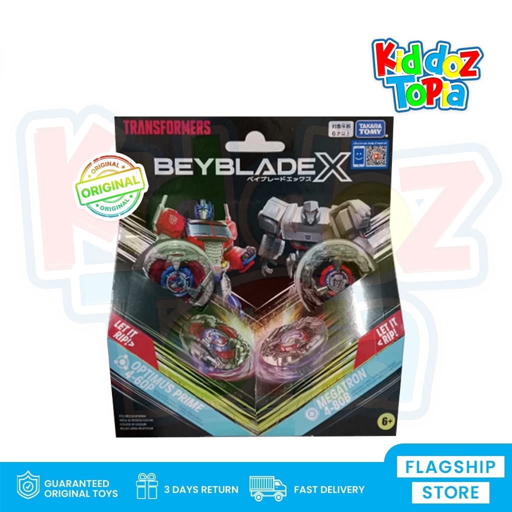 TAKARA TOMY Beyblade X S1 BXG36 BXG 36 Transformers Optimus Prime vs Megatron 982456 GLC