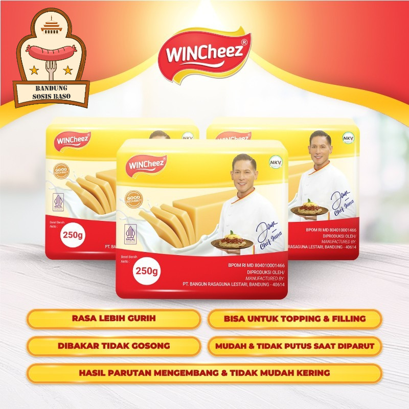 

WINCheez 250gr Multiguna Premium Rasa Gurih Untuk Kue Roti