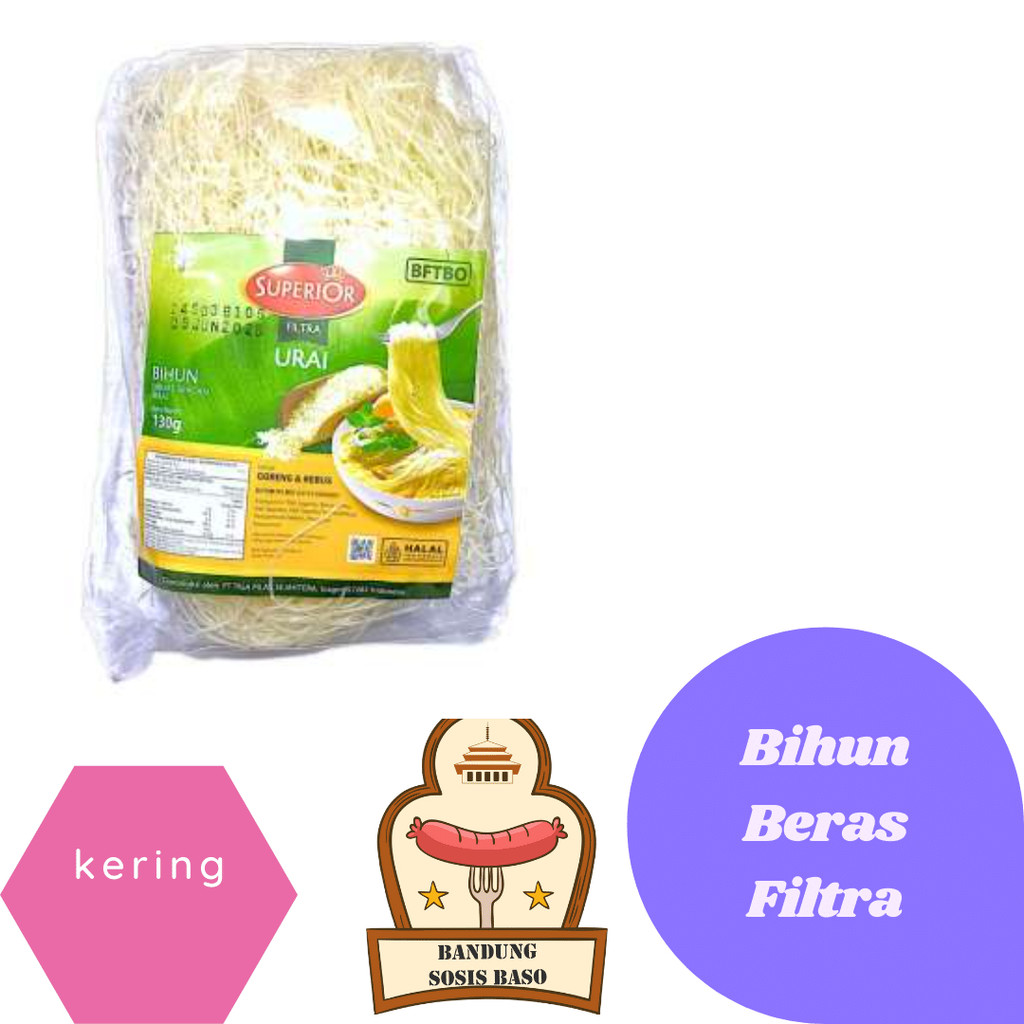 

Bihun Beras Filtra Superior 300gr - Lembut, Kenyal & Putih Bersih