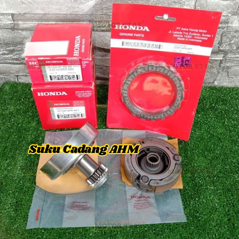 Paket Lonceng Mangkok Ganda Assy+Kampas Kopling KARISMA SUPRA X 125 BATMAN SUPRA X125 KARBU