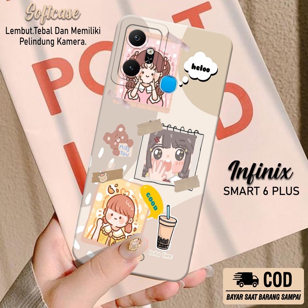 Case Hp Infinix Smart 6 Plus - Softcase Infinix Smart 6 Plus Terbaru - Casing Infinix Smart 6 Plus -