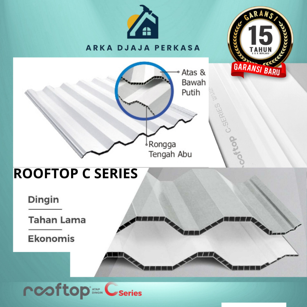 Atap Dingin Rooftop uPVC C Series