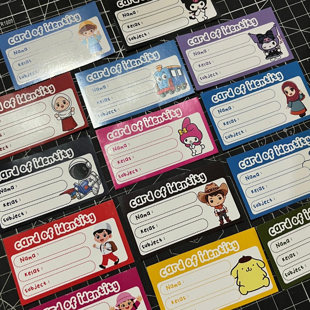 

STICKER LABEL NAMA BUKU TULIS ANAK LUCU GEMES SEKOLAH SD SMP SMA STIKER CUTE CARTOON SANRIO (7X4)