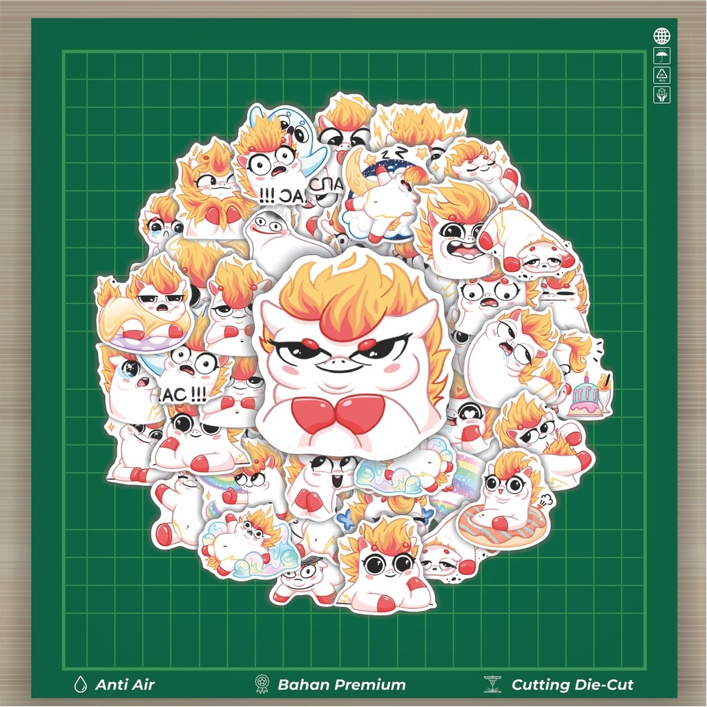 

Stiker Cutting Pack Stiker Spicy IC Unicorn Cute Isi 100Pcs Series Aesthetic Lucu Keren Untuk Koper Bahan Vynil
