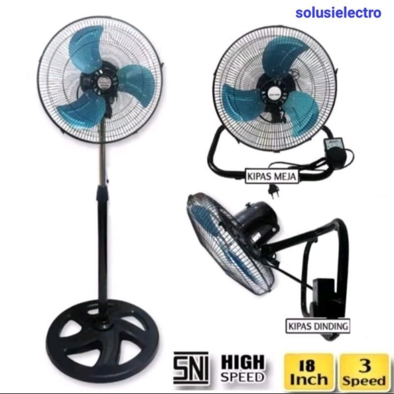 Kipas Tornado Yamakawa 18" 3in1 Multifungsi Hemat Energi