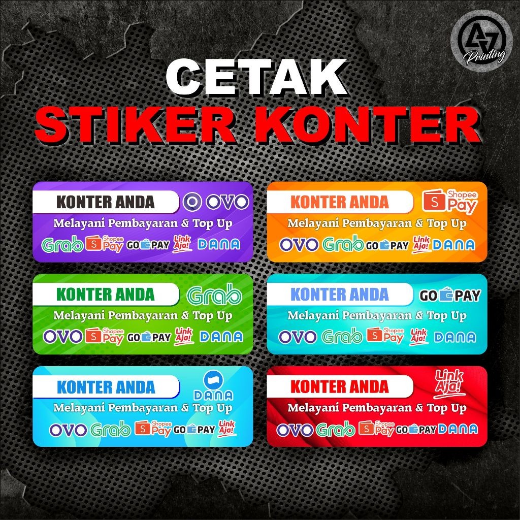 Sticker Konter  / Sticker Etalase Konter/ Sticker Hiasan Etalase ( COSTUM NAMA )