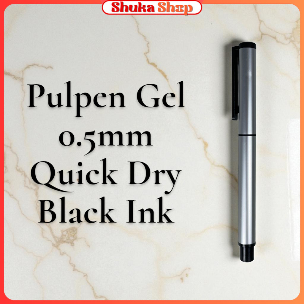 

Kaco Pena Pulpen Gel 0.5mm TUBE Roller Quick Dry Black Ink 1 PCS - K80