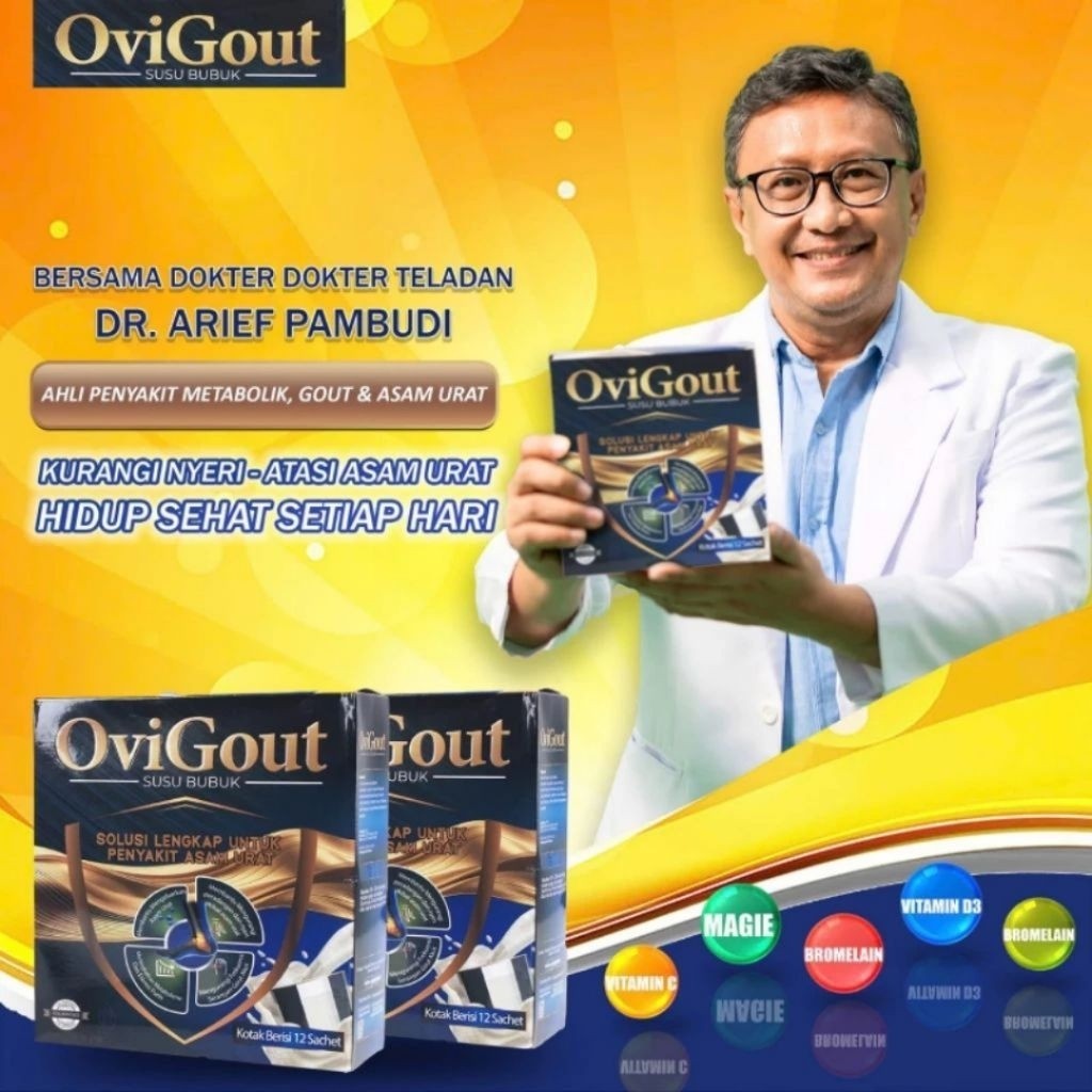 

Ovigout Milk Asli Original Susu Untuk Asam Urat Kolesterol & Nyeri Sendi
