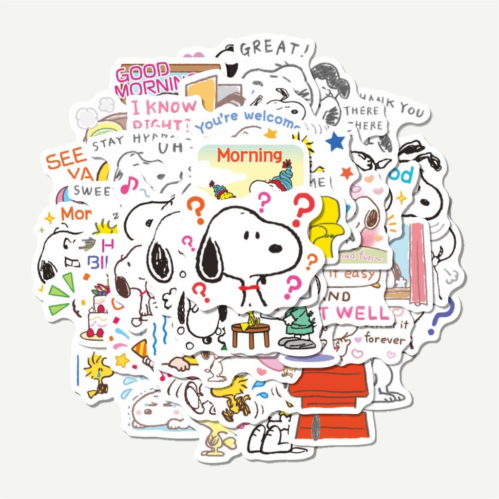 

Sticker Pack Stiker Kartun Snoopy V5 | Sticker TUMBLR | Stiker LAPTOP KOPER HELM