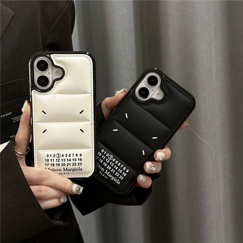Maison Margiela Numeric sign shell hard Down jacket Phone Case Suitable for IPhone16 16Pro 16ProMax 