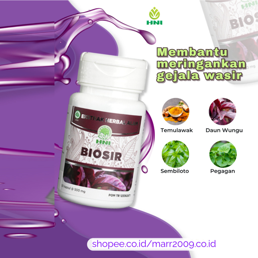 BIOSIR - Obat Herbal Wasir - Obat Herbal Ambeien - HNI HPAI