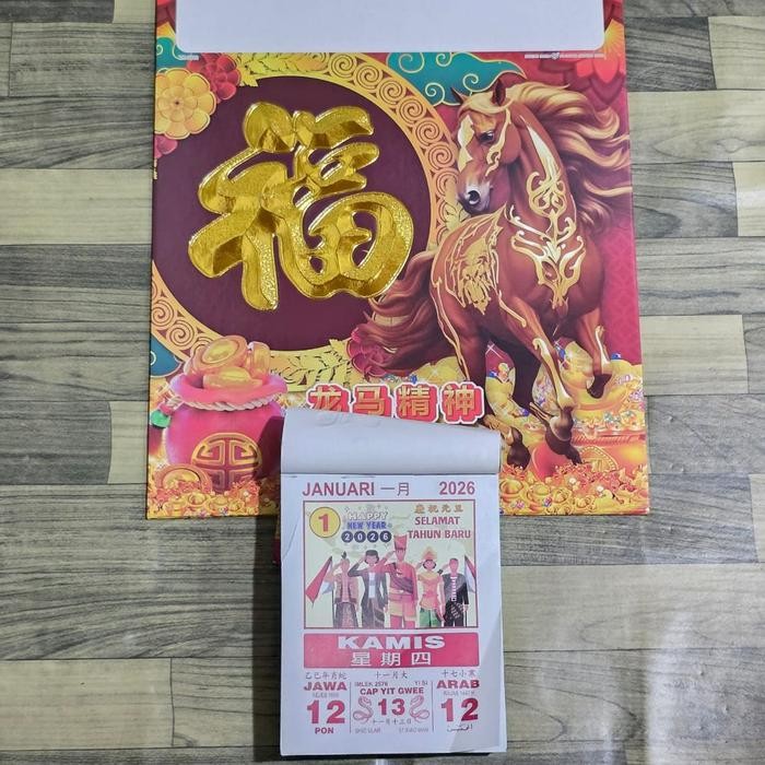 

kalender harian sobek SEDANG + TATAKAN 2026 SHIO KUDA - TTK+HARIAN TH9912