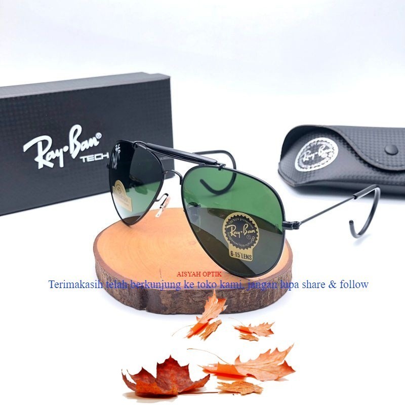 kacamata rayban Aviator outdoors rb3030 Authentic Fullset Ori