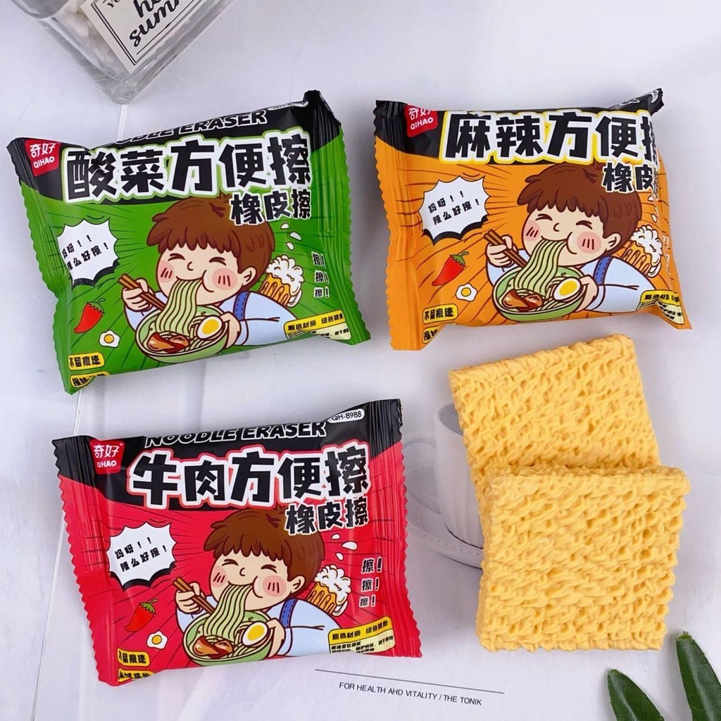 

CFC UNIQUE ERASER Instant Noodle alat tulis sekolah anak atk kantor penghapus mie stationery koleksi lucu anti mainstream
