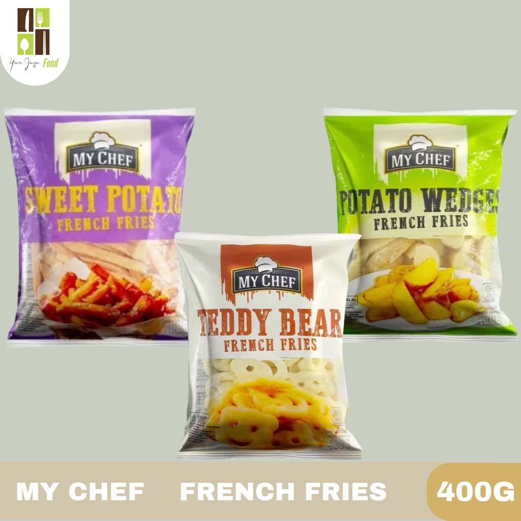 

My Chef Potato Fries Kentang Goreng Teddy Bear / Sweet Potato / Potato Wedges 400g