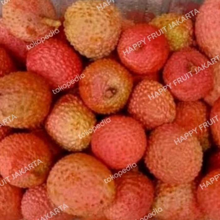 

Lychee leci merah manis daging tebal 0.8 kg