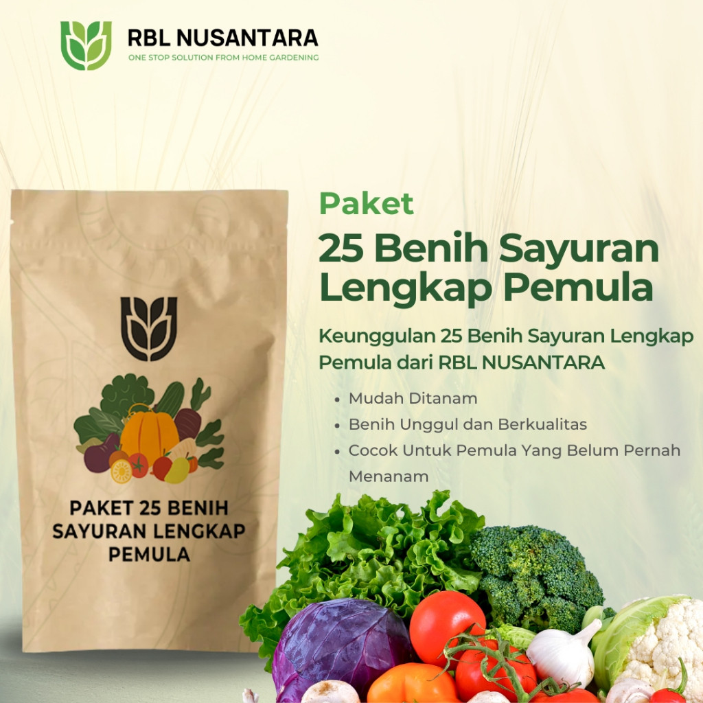 

RBLN - Paket 25 Macam Benih Sayur Rumahan Lengkap