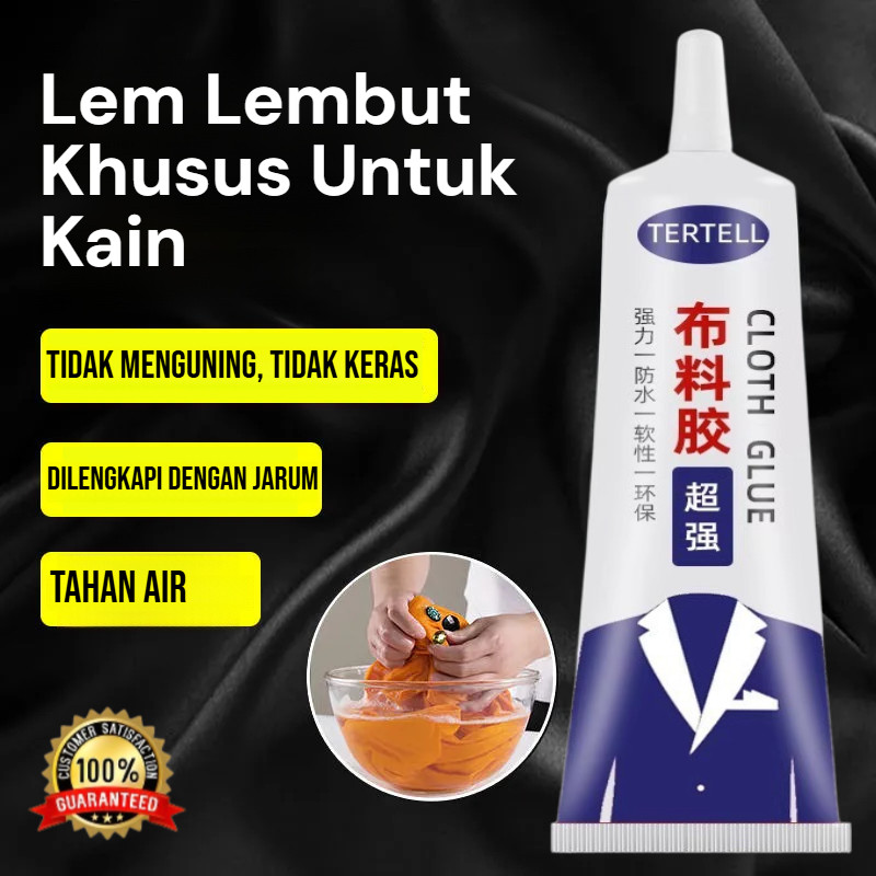 

✨COD✨【Beli 1 Gratis 1】Lem Khusus Untuk Memperbaiki Pakaian / Perekat Kuat Untuk Pakaian / Lem Lembut Khusus Untuk Memperbaiki Pakaian Dan Kain Bermotif / Lem Kain Berkualitas Tinggi / Tidak Perlu Dijahit, Sangat Kuat Dan Tahan Lama