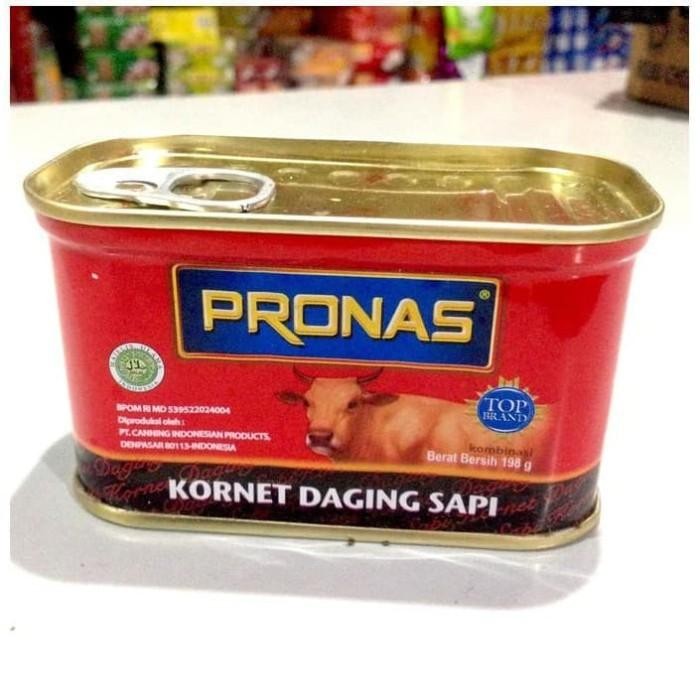 

Pronas Kornet daging sapi Top brand 198 gr.