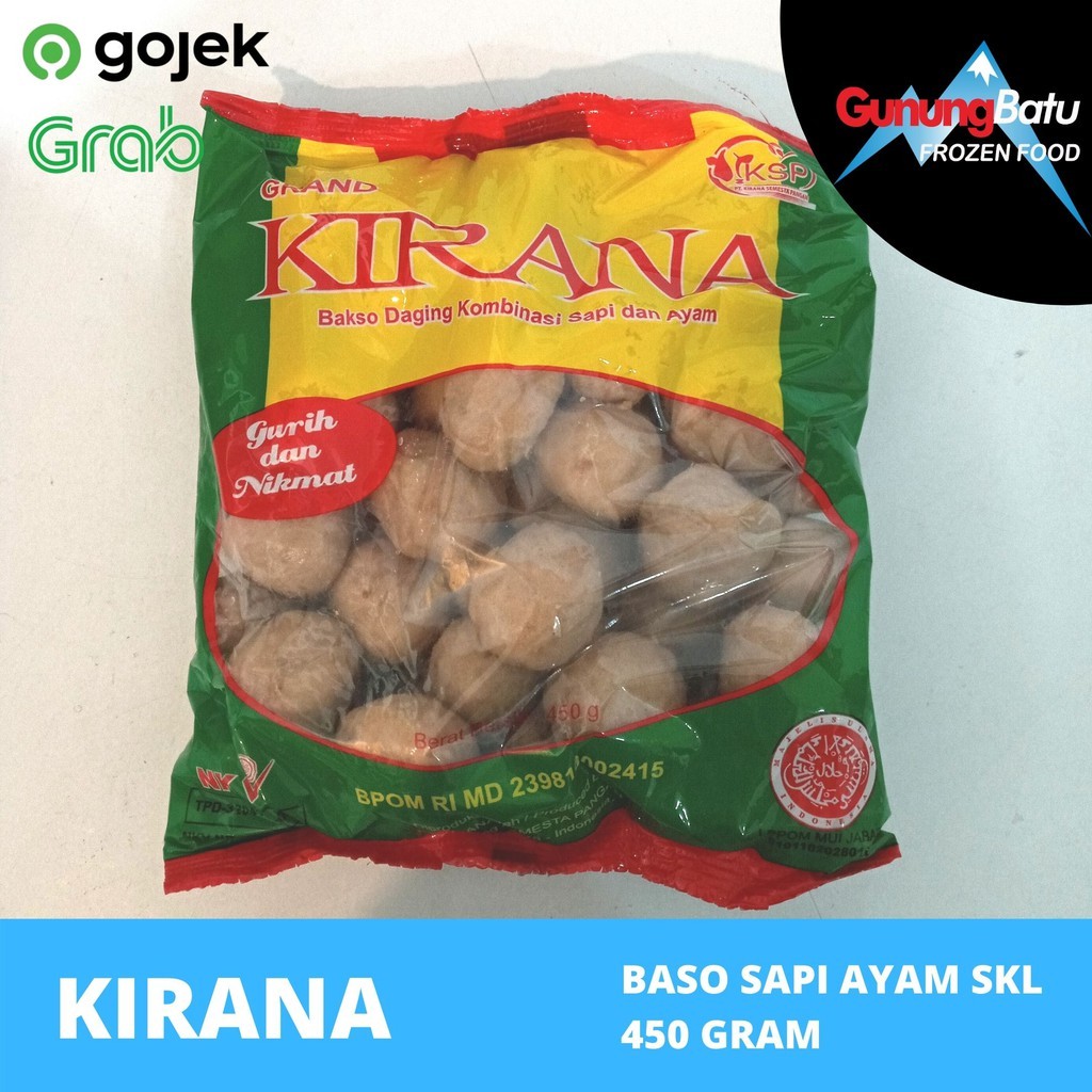 

KIRANA BASO SAPI AYAM SKL 450 GRAM