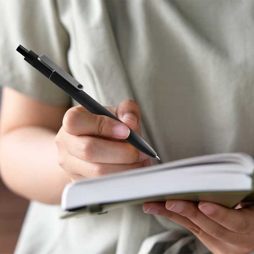 

TAMSTRE Kaco MIDOT Pena Pulpen Gel 0.5mm Soft Touch Metal Clip Tinta Hitam - KCM4