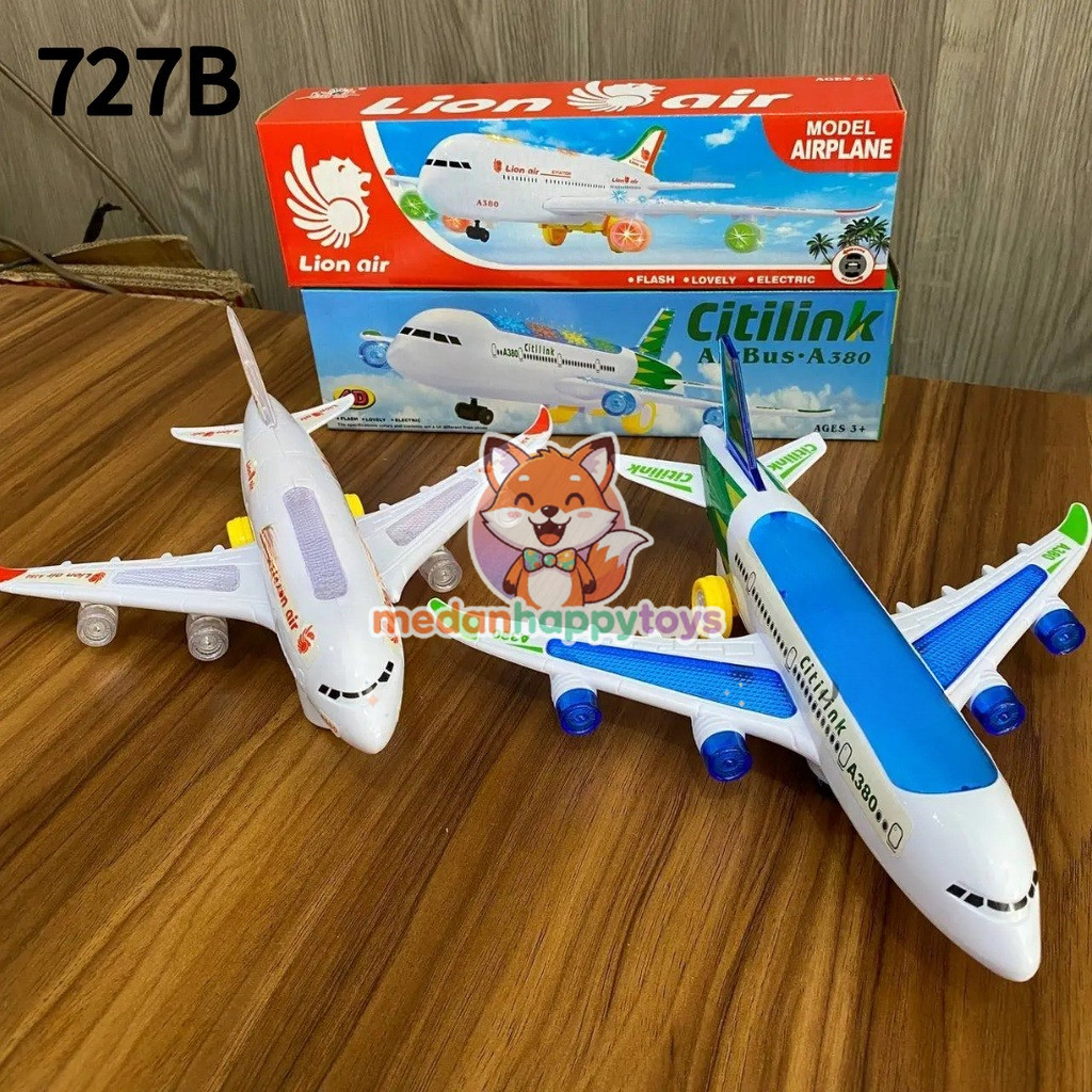 Mainan Anak Laki Laki Pesawat Terbang Citilink Lion Air Garuda Batik Air 727B / 163