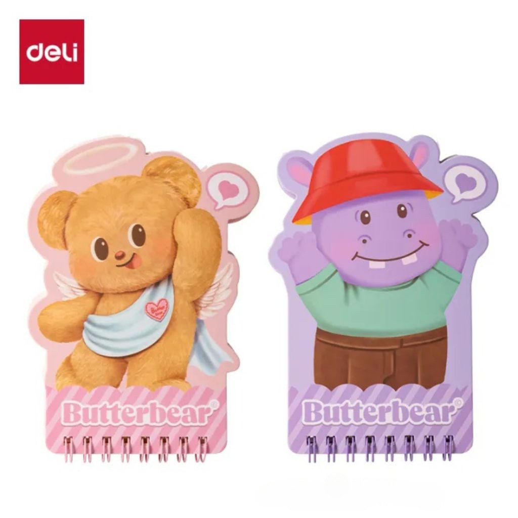 

Deli x Butterbear Buku Catatan Spiral (Spiral Notebook) HY220