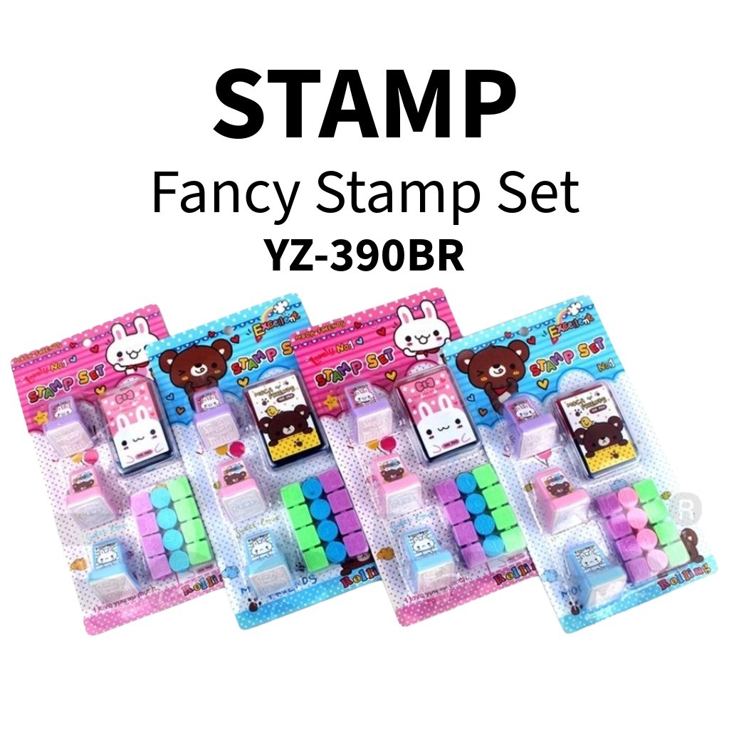 

♚Stamp Set + Penghapus Karakter YZ-390BR / 1 set Stamp Karakter♚