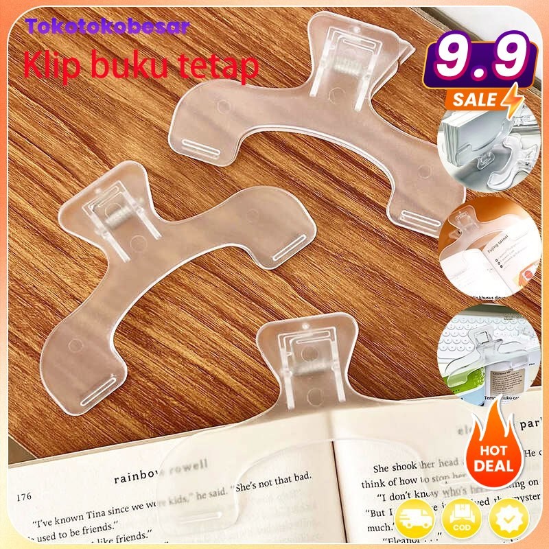 

Klip buku kepala Baogai transparan desain ceruk tempat skor piano klip catatan praktis klip buku tetap kantor