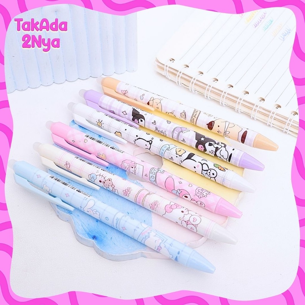 

Pena Mekanik Hapus Sanrio X1003 0,5 mm Pulpen Bolpen Bolpoin Erasable Bisa Dihapus Hapusan Pen Tinta Hitam